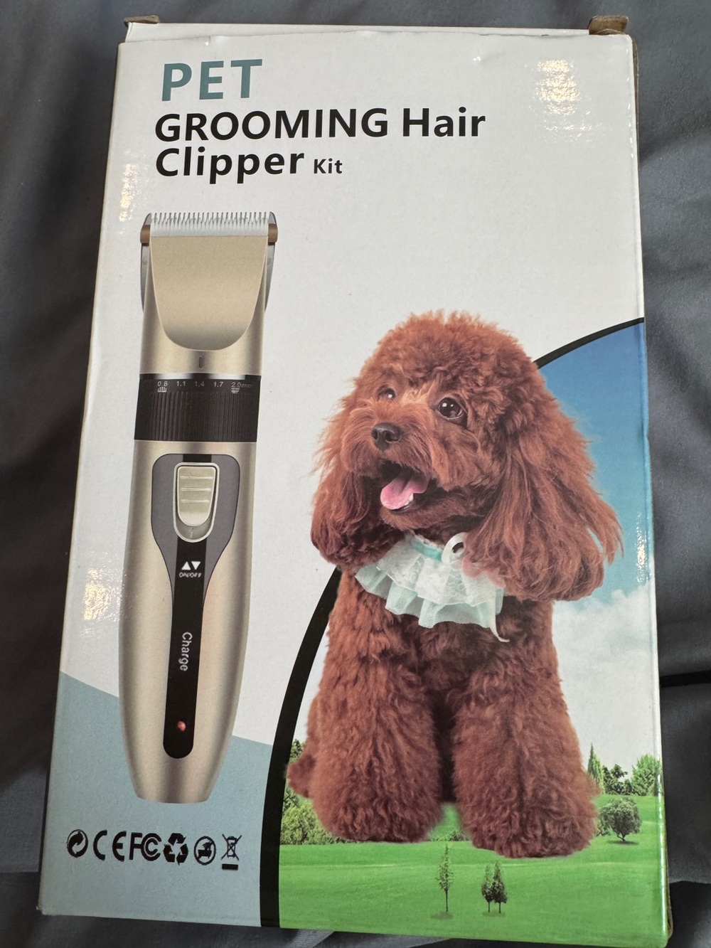 PET Grooming Hair Clipper Kit 4 Attachments, Oil, Tiny Brush & Charging Cord New